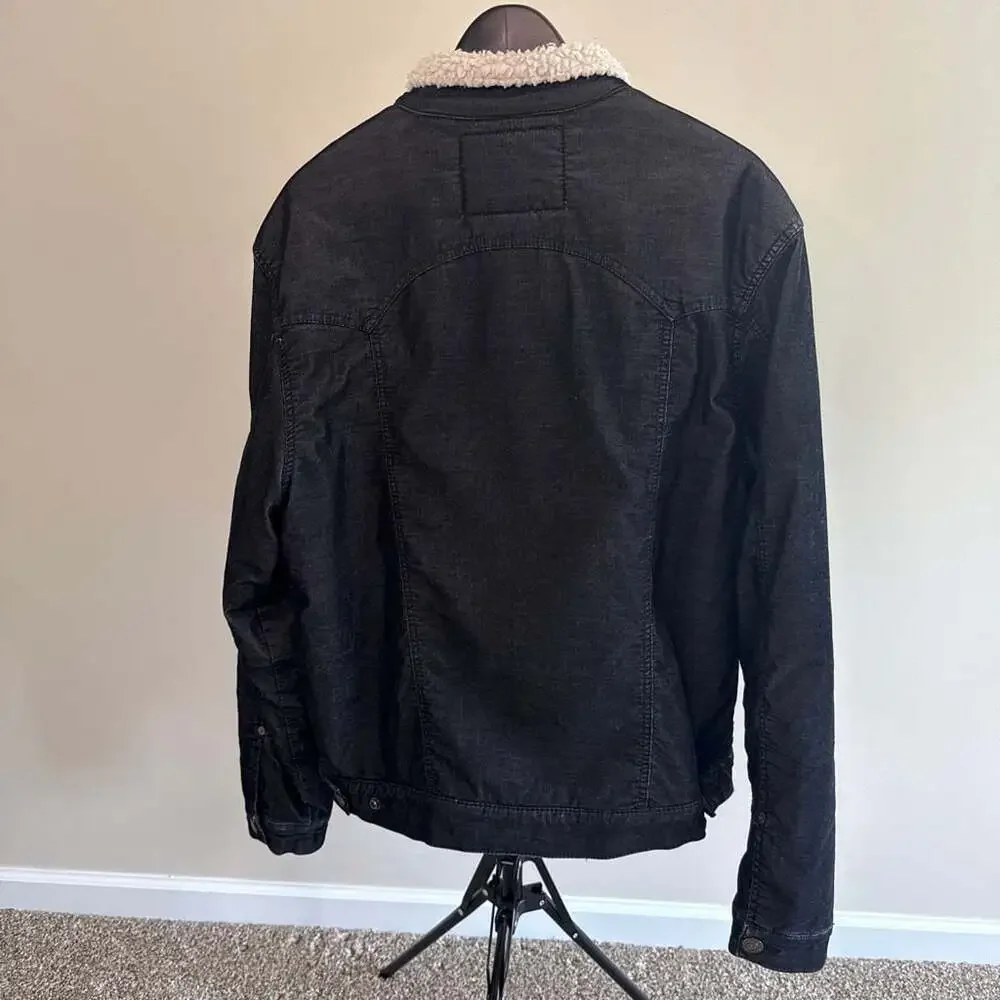 True Religion Faux Sherpa-Lined Corduroy Trucker Jacket